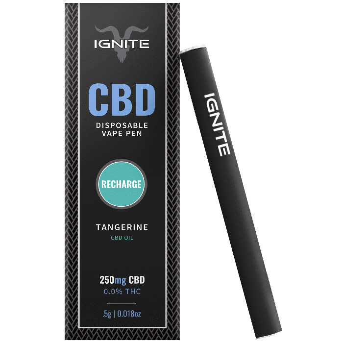 Ignite CBD Disposable Vape Pen, Recharge, Tangerine, 1 pc