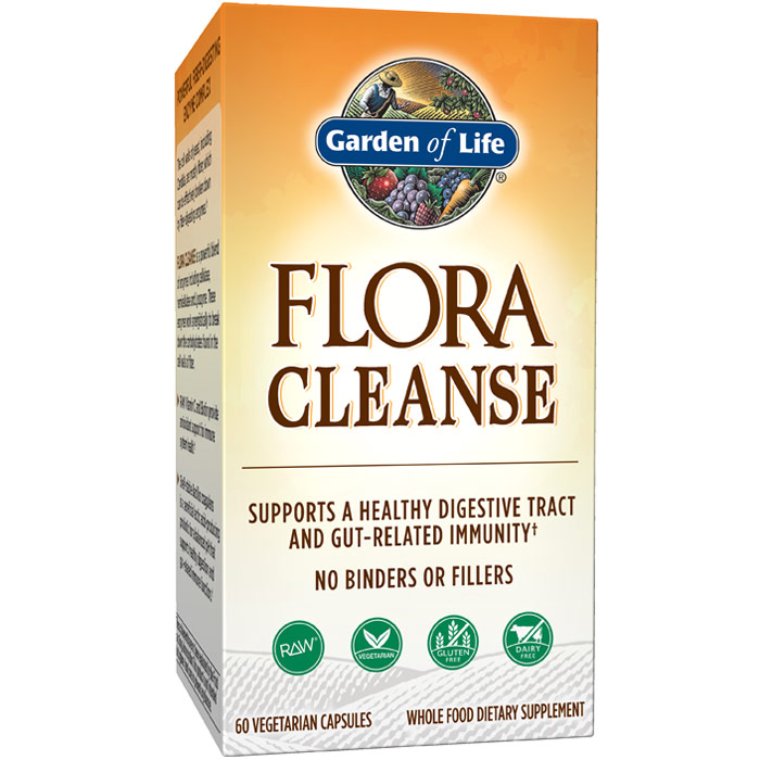 Flora Cleanse, 60 Vegetarian Capsules, Garden of Life