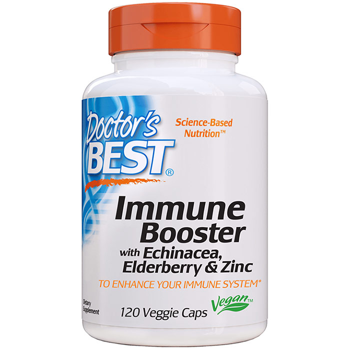 Immune Booster with Echinacea, Elderberry & Zinc, 120 Veggie Caps, Doctors Best