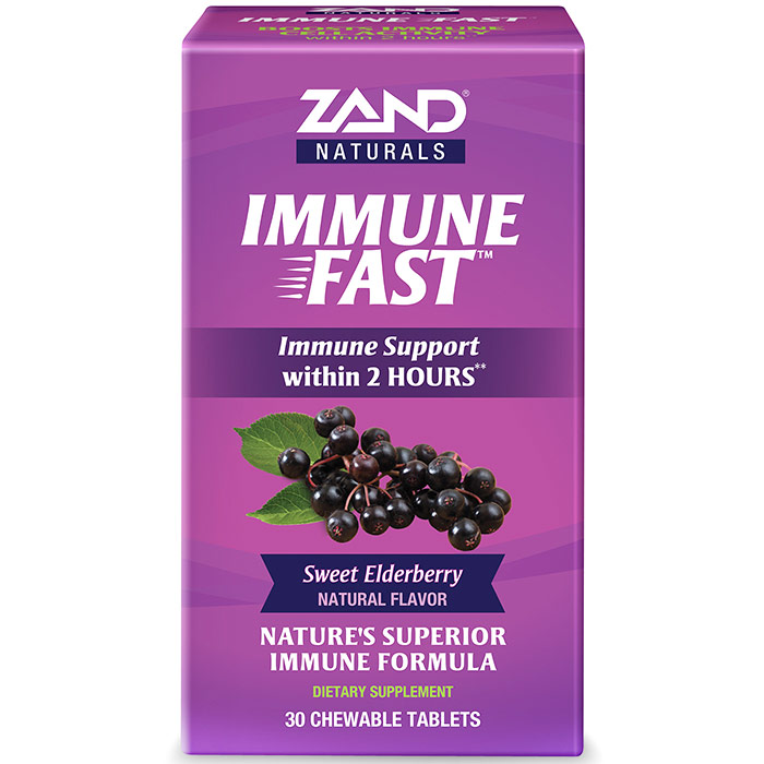 Immune Fast, Sweet Elderberry, 30 Chewable Tablets, Zand