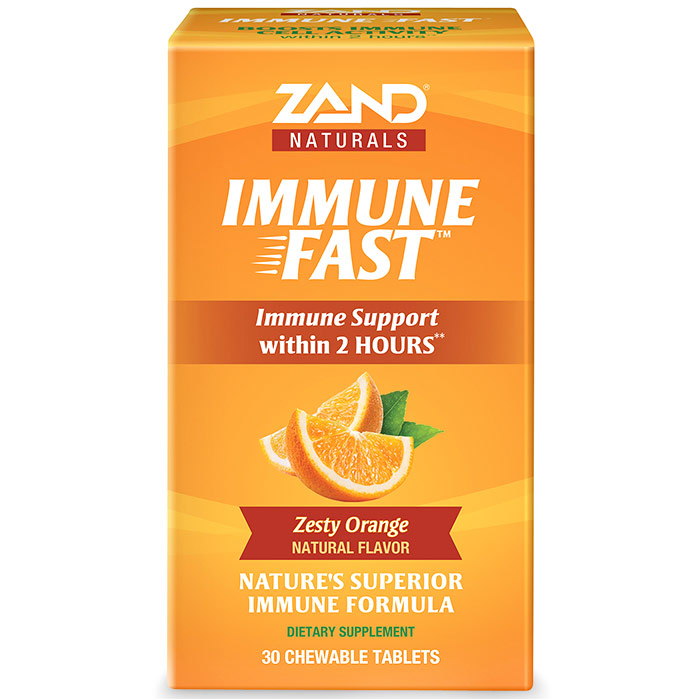 Immune Fast, Zesty Orange, 30 Chewable Tablets, Zand