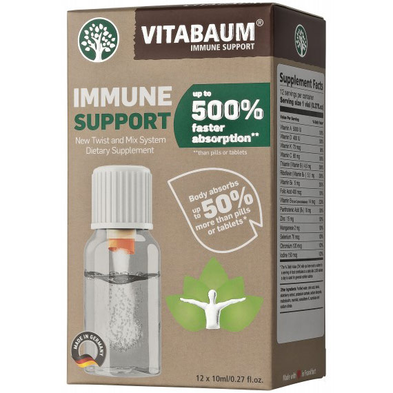 Immune Support, 12 vials x 10 ml, Vitabaum