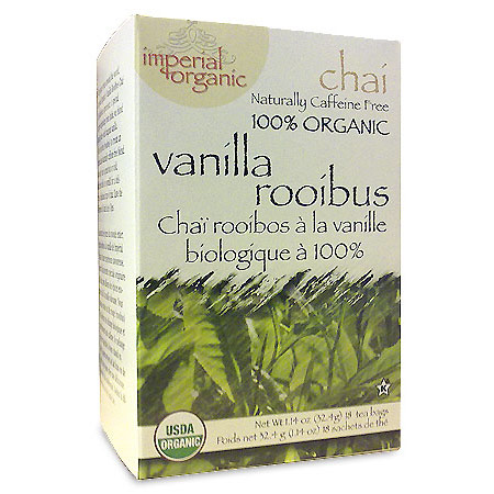 Imperial Organic Vanilla Rooibus Chai Tea, 18 Tea Bags, Uncle Lees Tea