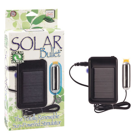 Solar Bullet - Silver, Sun-Powered Vibrator, California Exotic Novelties