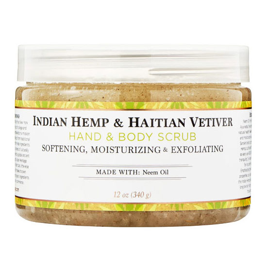 Indian Hemp & Haitian Vetiver Hand & Body Scrub, 12 oz, Nubian Heritage