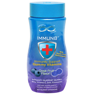 Health Science Labs Infinity8 Immun8 Antioxidant Immunity Support Gummy Vitamins, 60 Gummies, Health Science Labs