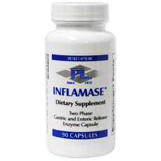 Inflamase (Gastric and Enteric Release Enzyme), 90 Capsules, Progressive Laboratories