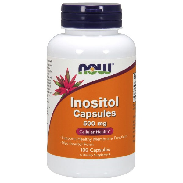 Inositol 500 mg, 100 Capsules, NOW Foods