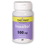 Thompson Nutritional Inositol 500mg 30 caps, Thompson Nutritional Products
