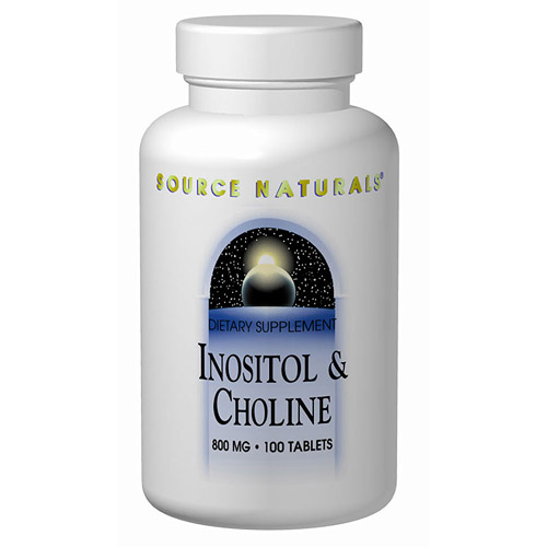 Inositol/Choline 400mg/400mg 50 tabs from Source Naturals
