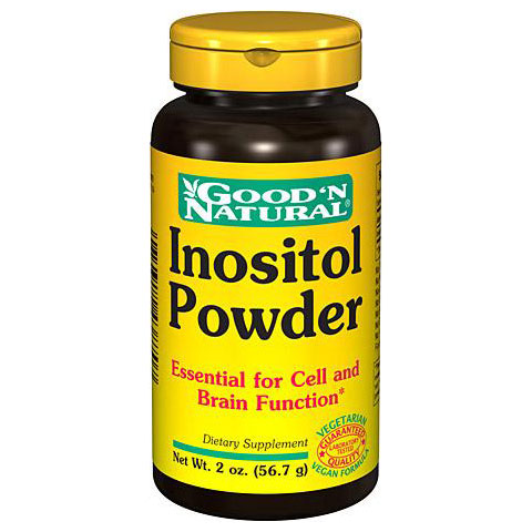 Good 'N Natural Inositol Powder (1/4 teaspoon contains 1,000 mg), 2 oz, Good 'N Natural