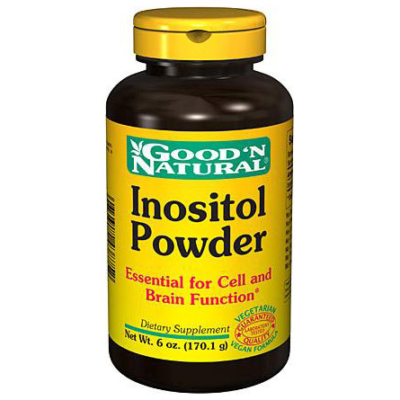 Good 'N Natural Inositol Powder (1/4 teaspoon contains 1,000 mg), 6 oz, Good 'N Natural