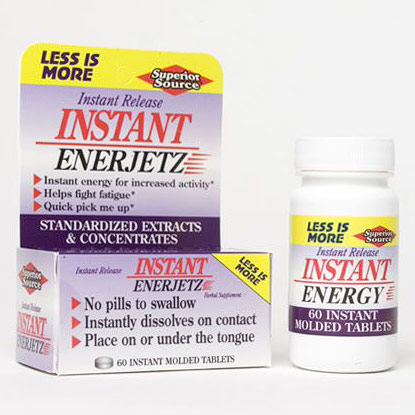 Superior Source Instant Enerjetz, 60 Instant Dissolve Tablets, Superior Source