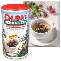Instant Herbal Tea, Blend of 20 Soothing Herbs, 7 oz, Olbas