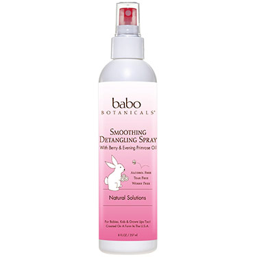 Babo Botanicals Instantly Smooth Hair Detangler, Berry Primrose, 8 oz, Babo Botanicals
