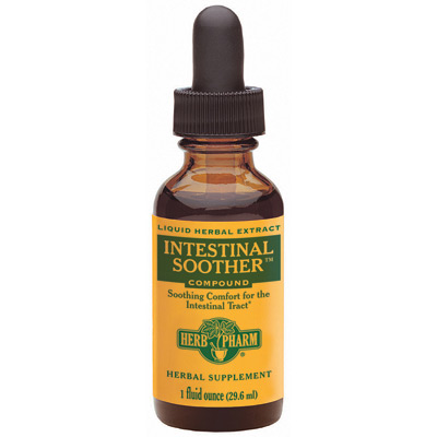 Intestinal Soother Liquid, Herbal Formula, 4 oz, Herb Pharm