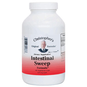 Christopher's Original Formulas Intestinal Sweep Formula, Help Balance Candida, 180 Vegetarian Capsules, Christopher's Original Formulas