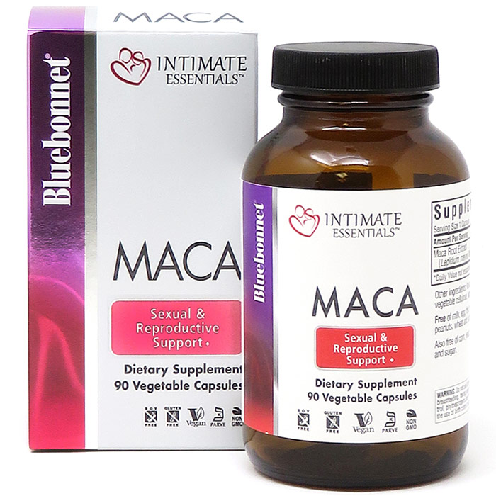 Intimate Essentials Maca, 90 Vegetable Capsules, Bluebonnet Nutrition