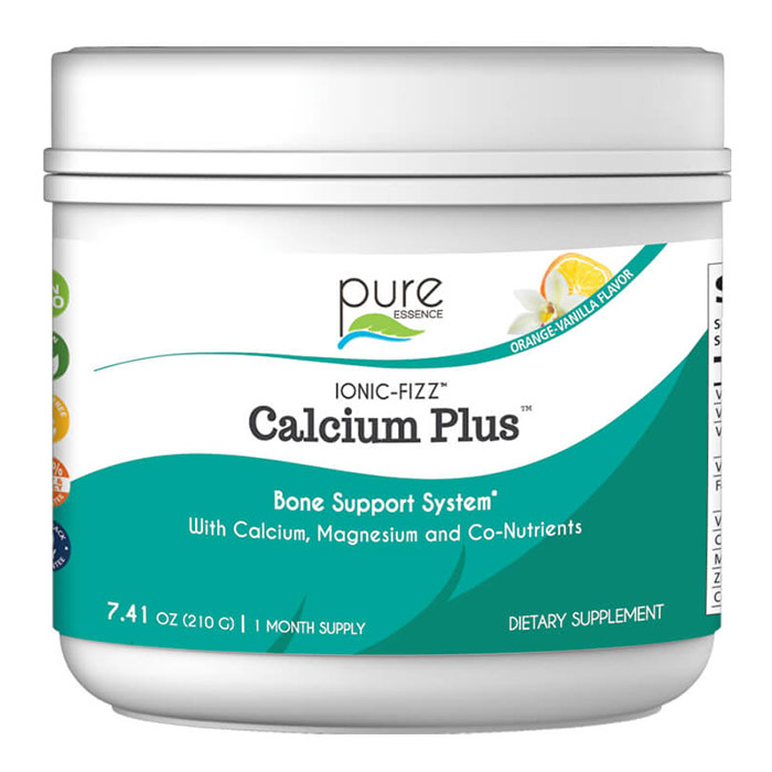 Ionic-Fizz Calcium Plus Powder - Orange Vanilla, 210 g, Pure Essence Labs