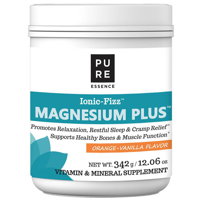 Ionic-Fizz Magnesium Plus Powder - Orange Vanilla, 342 g, Pure Essence Labs