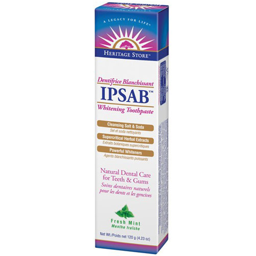 Ipsab Whitening Toothpaste, 4.23 oz, Heritage Products