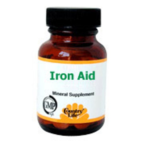Iron Aid 60 Tablets, Country Life