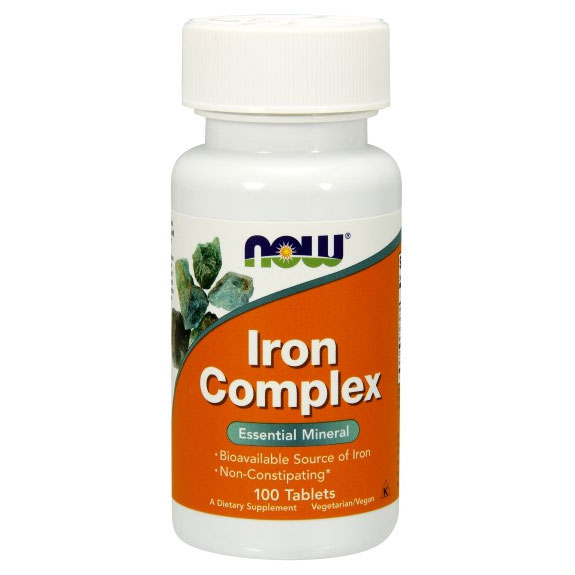 Iron Complex Vegetarian, 100 Tablets, NOW Foods