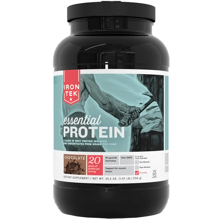 Iron-Tek Essential Protein Blend - Chocolate, 25.2 oz (1.57 lb)