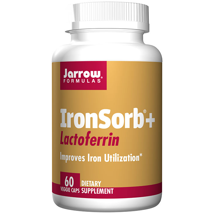 IronSorb + Lactoferrin (Iron 18 mg), 60 Veggie Capsules, Jarrow Formulas