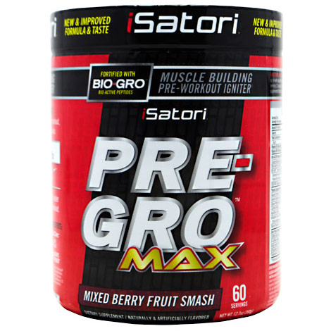 iSatori Pre-Gro Max, Muscle Building Pre-Workout Igniter, 60 Servings