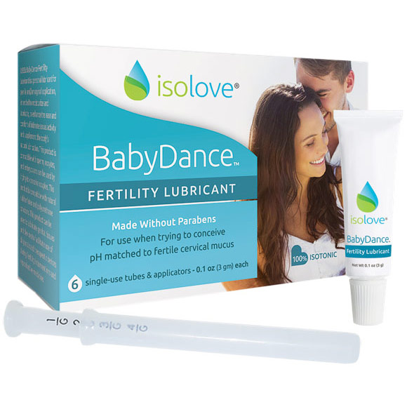 IsoLove BabyDance Fertility Lubricant, 6 Single-Use Tubes & Applicators, Fairhaven Health