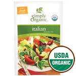 Italian Salad Dressing Mix, Gluten Free, 0.7 oz, Simply Organic