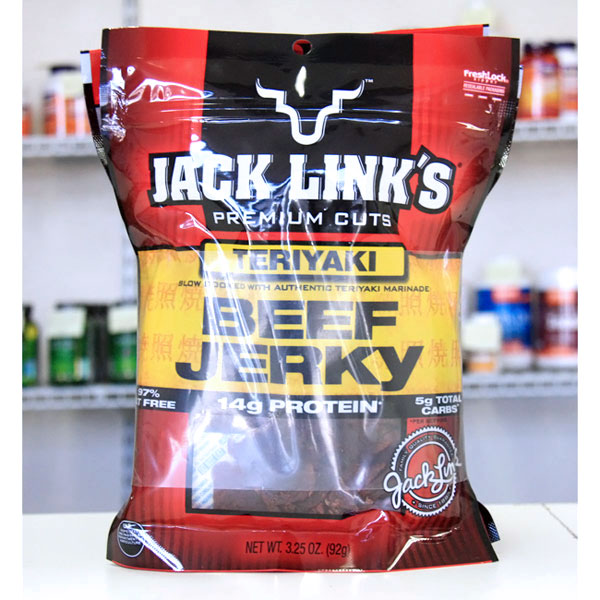 Jack Links Premium Cuts Teriyaki Beef Jerky, 3.25 oz x 3 Bags