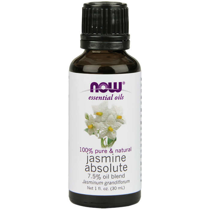 NOW Foods Jasmine Absolute Oil 7.5%, 1 oz, NOW Foods