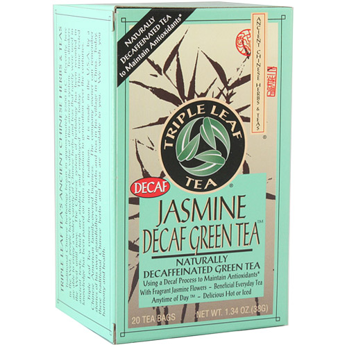 Jasmine Decaf Green Tea, 20 Tea Bags x 6 Box, Triple Leaf Tea