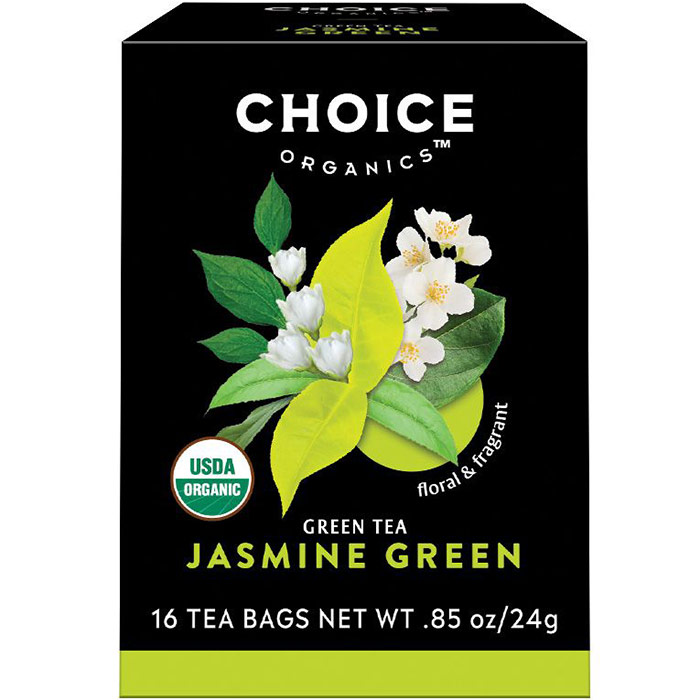 Jasmine Green Tea, 16 Tea Bags, Choice Organic Teas