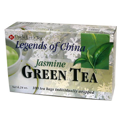 Legends of China, Jasmine Green Tea, 100 Tea Bags, Uncle Lees Tea