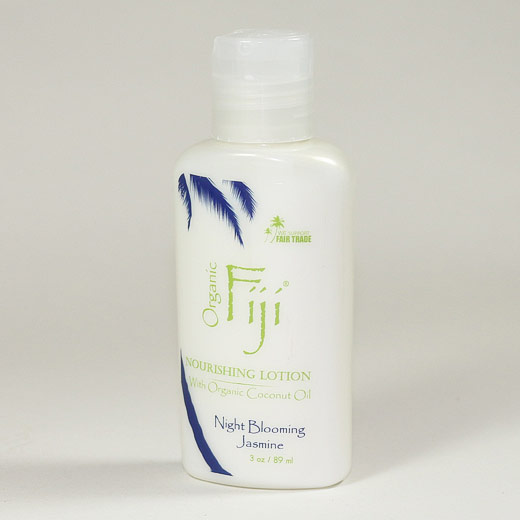 Organic Fiji Night Blooming Jasmine Nourishing Lotion for Face & Body, Coconut Oil Moisturizer, 3 oz, Organic Fiji