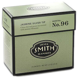 Steven Smith Teamaker Jasmine Silver Tip Full Leaf Green Tea, Varietal No. 96, 15 Tea Bags, Steven Smith Teamaker