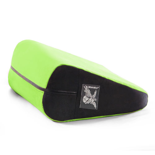 Liberator Bedroom Adventure Gear Jaz Mini Microsuede Sex Cushion, Lime, Liberator Bedroom Adventure Gear