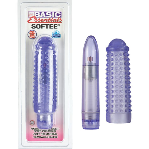 Basic Essentials Softee Vibe - Purple, Soft Vibrator, California Exotic Novelties