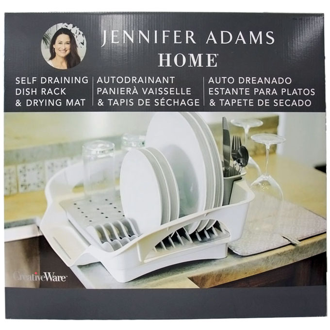Jennifer Adams Home Self Draining Dish Rack & Drying Mat