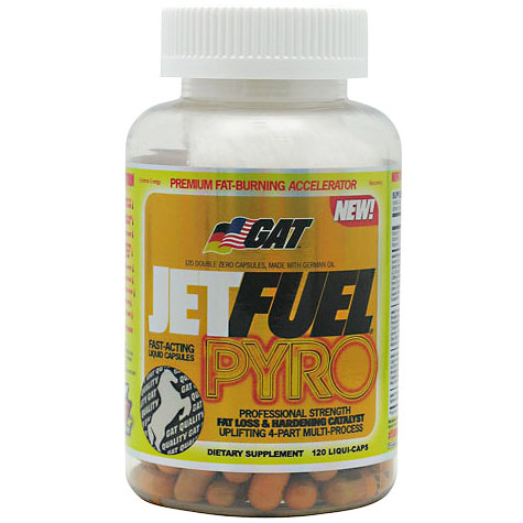 GAT JetFUEL Pyro, 120 Liqui-Caps, German American Technologies