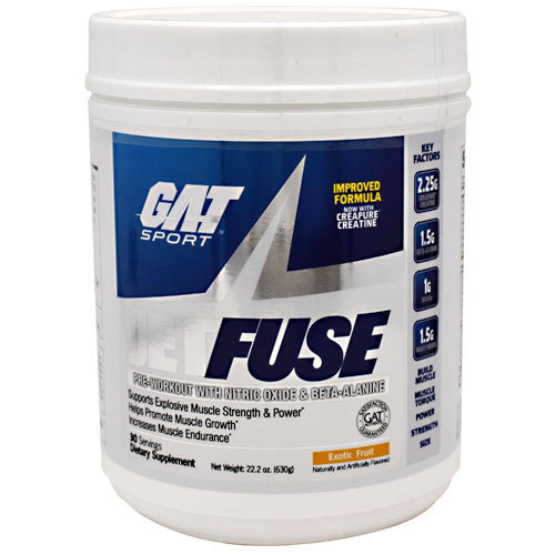 GAT JetFUSE, Pre-Workout with Nitric Oxide & Beta-Alanine, 630 g (30 Servings)