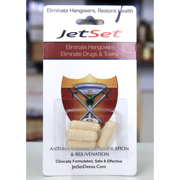 JetSet Detox, Anti-Hangover & Detoxification, 4 Capsules