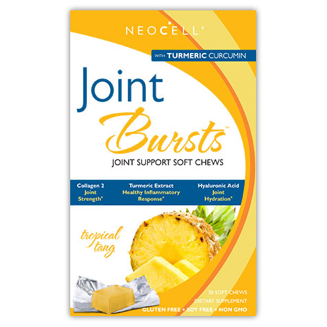 Joint Bursts Chewable, With Turmeric Curcumin & Collagen, 30 Soft Chews, NeoCell