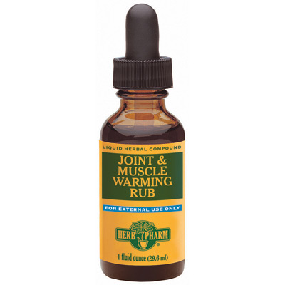 Joint & Muscle Warming Rub Liquid, 1 oz, Herb Pharm