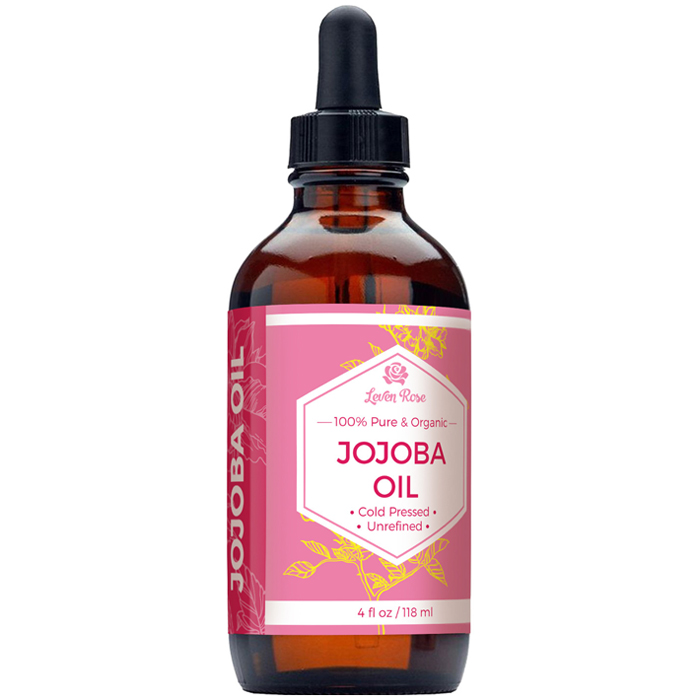Jojoba Oil, Value Size, 4 oz, Leven Rose