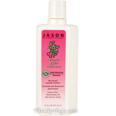 Jason Natural Jojoba Shampoo 16 oz, Jason Natural