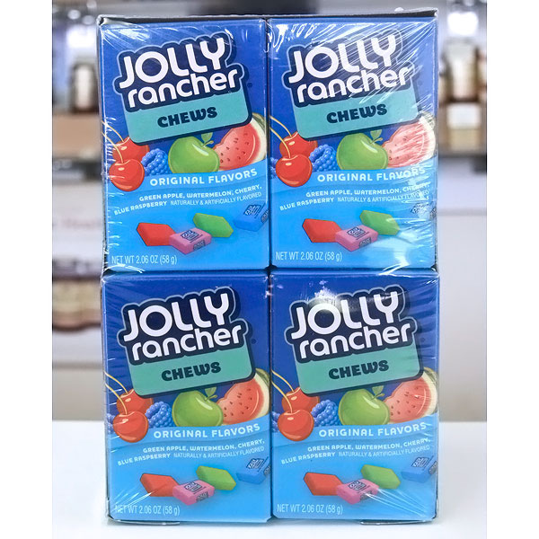 Jolly Rancher Fruit Chews, Original Flavors (Green Apple, Watermelon, Cherry & Blue Raspberry), 2.06 oz x 12 pc